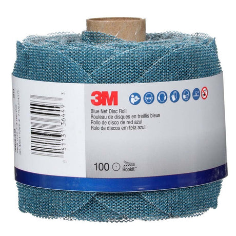 3M 36449 Blue Net Disc Roll , 3 in, 80+ Grade, Best in Class, Virtually Dust-Free, Abrasive Sheet Roll (7100254375)  - (8Pack) - 6