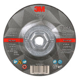 3M Silver Depressed Center Grinding Wheel, 36+, T27 Quick Change, Black, 4.5 in x 1/4 in x 5/8-11 (87661) (7100256472)  - (10Pack)