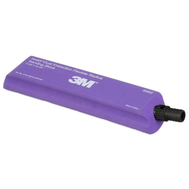 3M 35832 Hookit Dust Extraction Flexible Radius Sanding Block , 273 mm x 66 mm (7100256499)  - (12Pack)