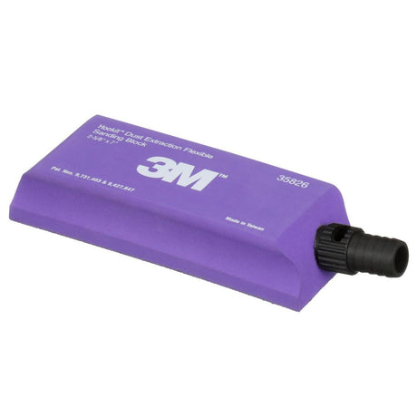 3M 35826 Hookit Dust Extraction Flexible Sanding Block, Purple, 178 mm x 67 mm (7100256500)  - (24 Pack) - 3