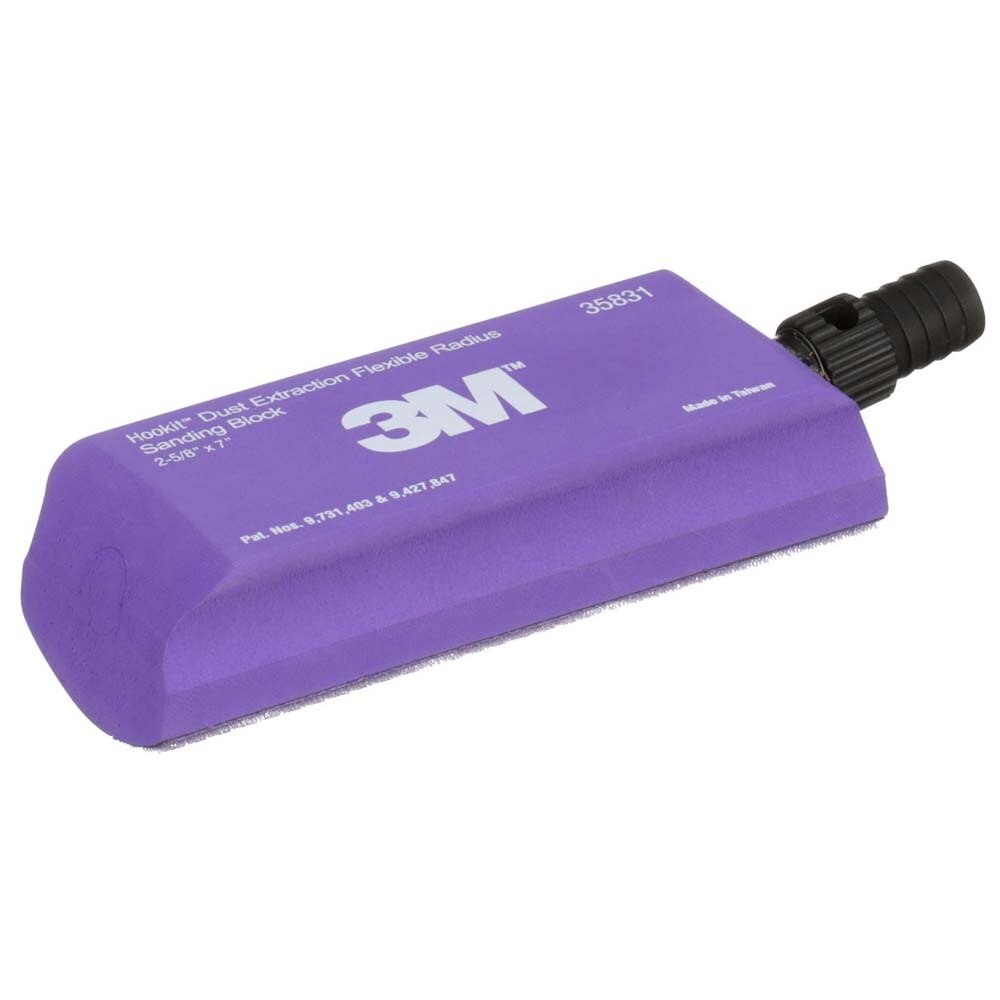 3M 35831 Hookit Dust Extraction Flexible Radius Sanding Block , 178 mm x 66 mm (7100256512)  - (24Pack) - 3