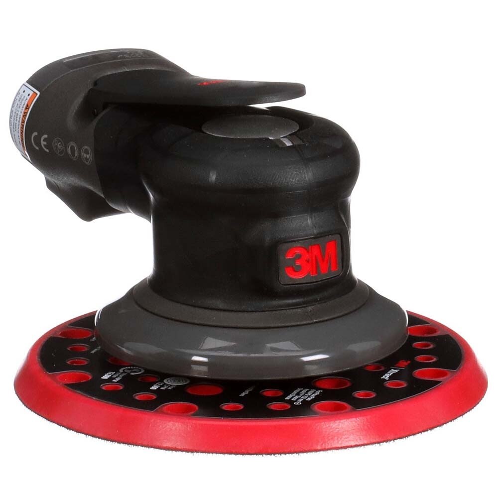 3M 88951 Pneumatic Random Orbital Sander, 6 in Non-Vacuum, 5/16 in Orbit, 12000 RPM, 0.28 HP Motor, Variable Speed (7100258651) - 3