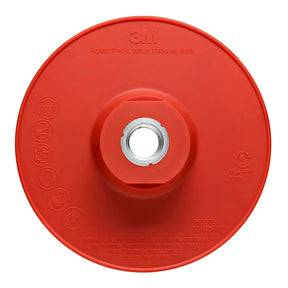 3M 88657 Disc Back-up Pad Ribbed, Extra Hard, Red, 7 in (7100258730)