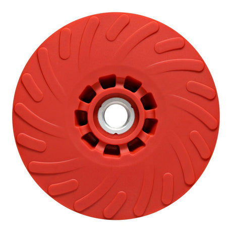 3M Disc Back-up Pad Ribbed, Extra Hard, Red, 4-1/2 in, One Piece (88655) (7100258731)  - (10Pack) - 4