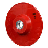 3M Disc Back-up Pad Ribbed, Extra Hard, Red, 4-1/2 in, One Piece (88655) (7100258731)  - (10Pack) - 6