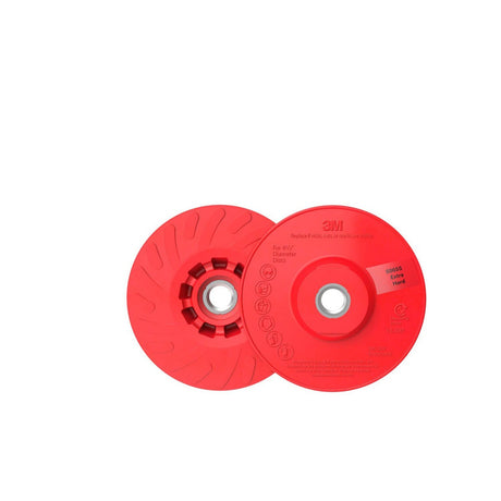 3M Disc Back-up Pad Ribbed, Extra Hard, Red, 4-1/2 in, One Piece (88655) (7100258731)  - (10Pack) - 8