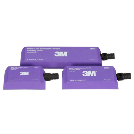 3M Hookit Dust Extraction Flexible Sanding Block Kit for Automotive Sanding (35829) (7100259119)  - (10Pack) - 3