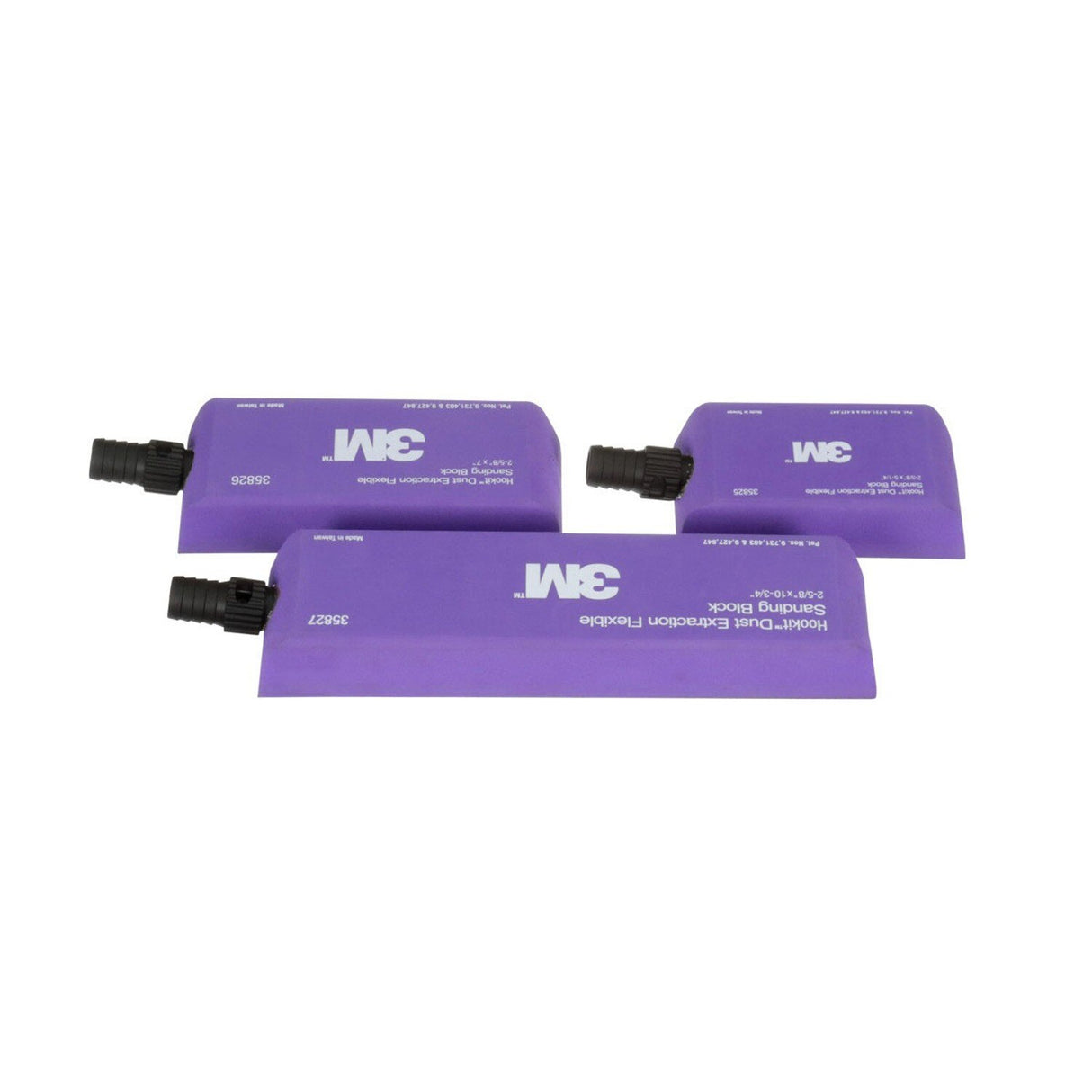 3M Hookit Dust Extraction Flexible Sanding Block Kit for Automotive Sanding (35829) (7100259119)  - (10Pack) - 7