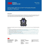 3M FF-802 Secure Click Full Facepiece Reusable Respirator , Medium (7100261326)  - (4Pack) - 9