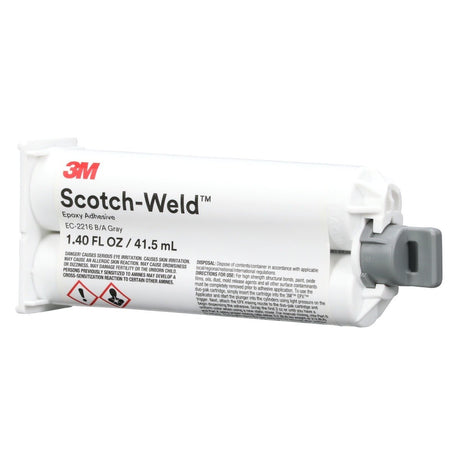 3M 2216 DP2216 Scotch-Weld Epoxy Adhesive DP, Gray, 41.5 mL Duo-Pak (7100262036)  - (12Pack) - 2