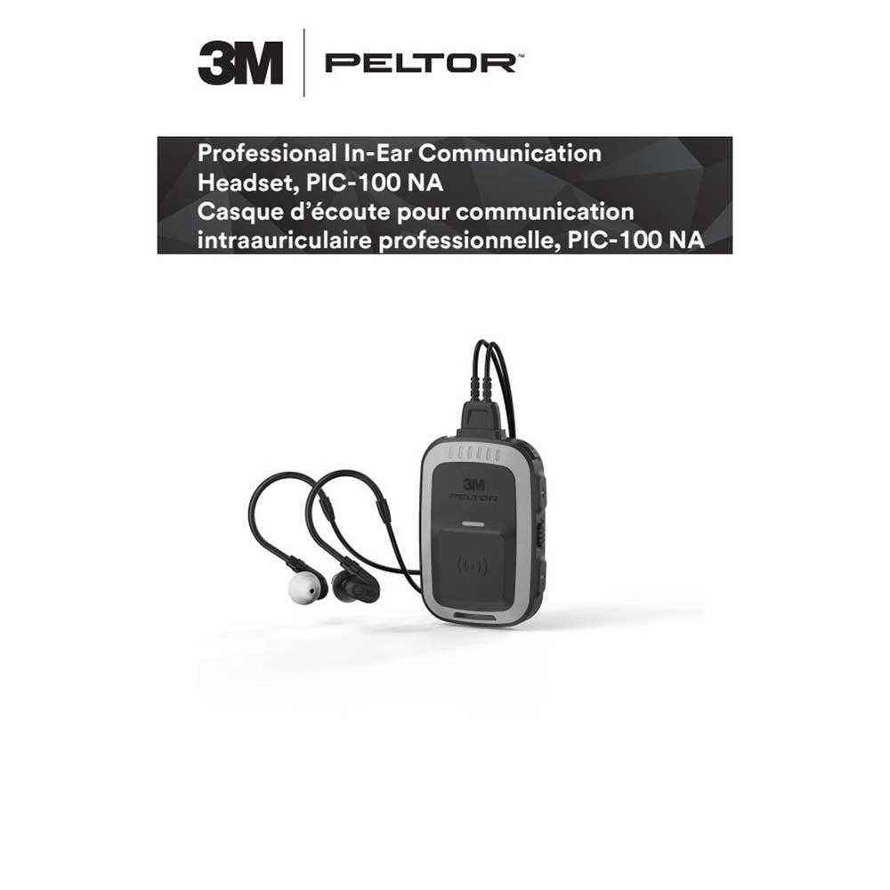 3M PIC-100 NA PELTOR Professional In-Ear Communication Headset, Close-Connect Wireless Technology, VOX Hands-Free, Full-Duplex with In Ear Speech Microphone and 6 Channels, One Size, Yellow/Black (7100262767) - 6