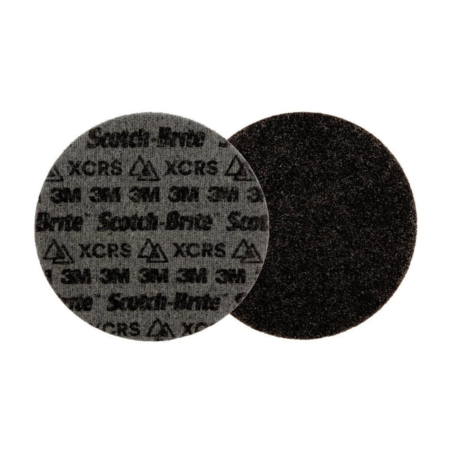 3M PN-DH Scotch-Brite Precision Surface Conditioning Disc, Extra Coarse, Dark Gray, 7 in x NH, Hook and Loop (7100263923) (25 Pack)