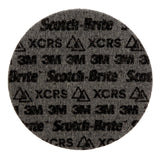 3M PN-DH Scotch-Brite Precision Surface Conditioning Disc, Extra Coarse, Dark Gray, 7 in x NH, Hook and Loop (7100263923) (25 Pack) - 3