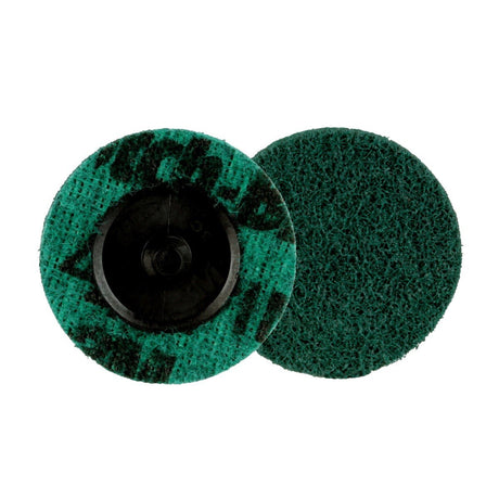 3M PN-DR Scotch-Brite Roloc Precision Surface Conditioning Disc, TR, Fine, Precision Shaped Ceramic, Nonwoven Fiber, Green, 2 in, 1000 ea per Case, Bulk (7100264139)  - (1000Pack) - 3