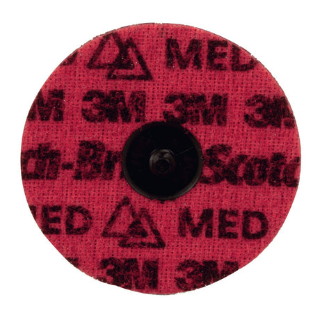3M PN-DR Scotch-Brite Roloc Precision Surface Conditioning Disc, Medium, Red, TR, 4 in (89281) (7100264142)  - (100Pack)
