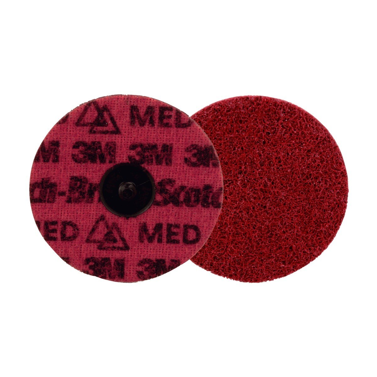 3M PN-DR Scotch-Brite Roloc Precision Surface Conditioning Disc, Medium, Red, TR, 4 in (89281) (7100264142)  - (100Pack) - 2