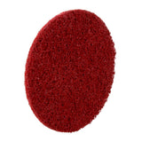 3M PN-DR Scotch-Brite Roloc Precision Surface Conditioning Disc, Medium, Red, TR, 4 in (89281) (7100264142)  - (100Pack) - 4