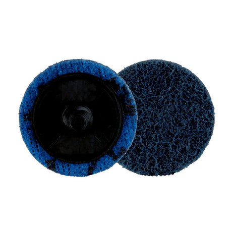 3M PN-DR Scotch-Brite Roloc Precision Surface Conditioning Disc, Very Fine, TR, Blue, 1-1/2 in (7100264166)  - (200 Pack) - 2