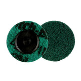 3M Scotch-Brite Roloc Precision Surface Conditioning Disc PN-DR Fine TR Ceramic Nonwoven Fiber Green 2 in Dispenser Pack (7100264171)  - (100Pack) - 3