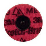 3M Scotch-Brite Roloc Precision Surface Conditioning Disc, PN-DR, Medium, TR, Red, 3 in (89291) (7100264196)  - (100Pack) - 2