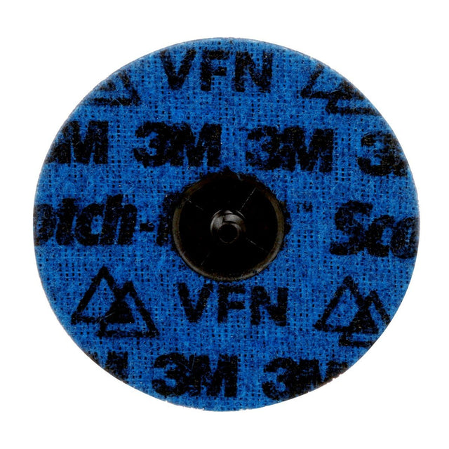 3M 89283 Scotch-Brite Roloc Precision Surface Conditioning Disc, PN-DR, Very Fine, TR, Blue, 4 in (7100264199)  - (100 Pack)