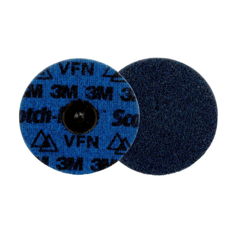 3M 89283 Scotch-Brite Roloc Precision Surface Conditioning Disc, PN-DR, Very Fine, TR, Blue, 4 in (7100264199)  - (100 Pack) - 2