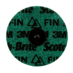 3M PN-DR Scotch-Brite Roloc Precision Surface Conditioning Disc, Fine, TR, Green, 4 in (7100264204) (2500 Pack)