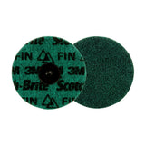3M PN-DR Scotch-Brite Roloc Precision Surface Conditioning Disc, Fine, TR, Green, 4 in (7100264204) (2500 Pack) - 2