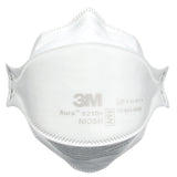3M 37192 Aura Particulate Respirator 9210+, N95 Disposable Individually Wrapped Flat Fold, White (7100266132) (240 Pack)