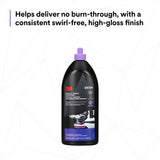 3M Perfect-It Random Orbital Polish, Fine, Purple, 1 Quart (32 fl oz/946 mL) for Automotive Buffing and Polishing (34134) (7100270075)  - (6Pack) - 6