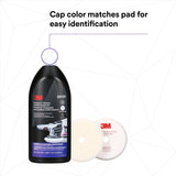 3M 34131 Random Orbital Compound, Fast Cutting Automotive Buffing and Polishing, 1 Quart (7100270078)  - (6 Pack) - 5