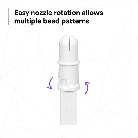 3M 33995 OEM Match Adjustable Ripple Tip Single Use Plastic Nozzle White (7100271058) (50 Pack) - 9