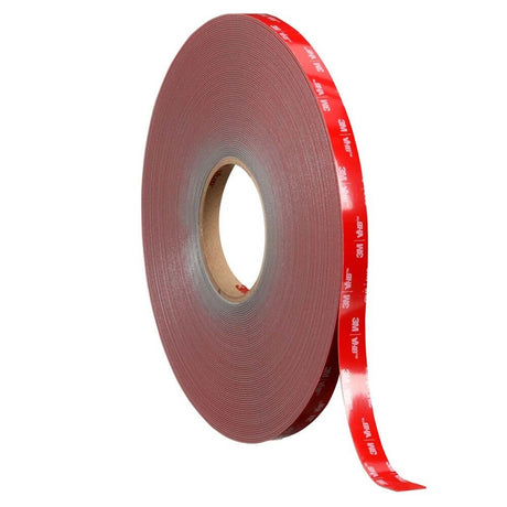 3M RP+230GF VHB Tape , Gray, 1/2 in x 36 yd, 90 mil, Film Liner (7100273131) (18 Pack)