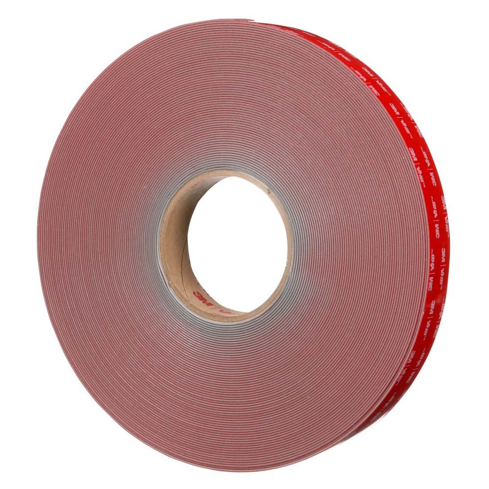 3M RP+060GF VHB Tape , Gray, 1 in x 36 yd, 25 mil, Film Liner (7100273260) (9 Pack) - 3