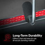 3M RP+230GF VHB Double-Sided Acrylic Foam Tape, Gray, 44 in x 36 yd, 90 mil, Film Liner (7100273393) - 8