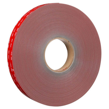 3M RP+160GF VHB Tape , Gray, 1/2 in x 36 yd, 62 mil, Film Liner (7100273400) (18 Pack) - 3