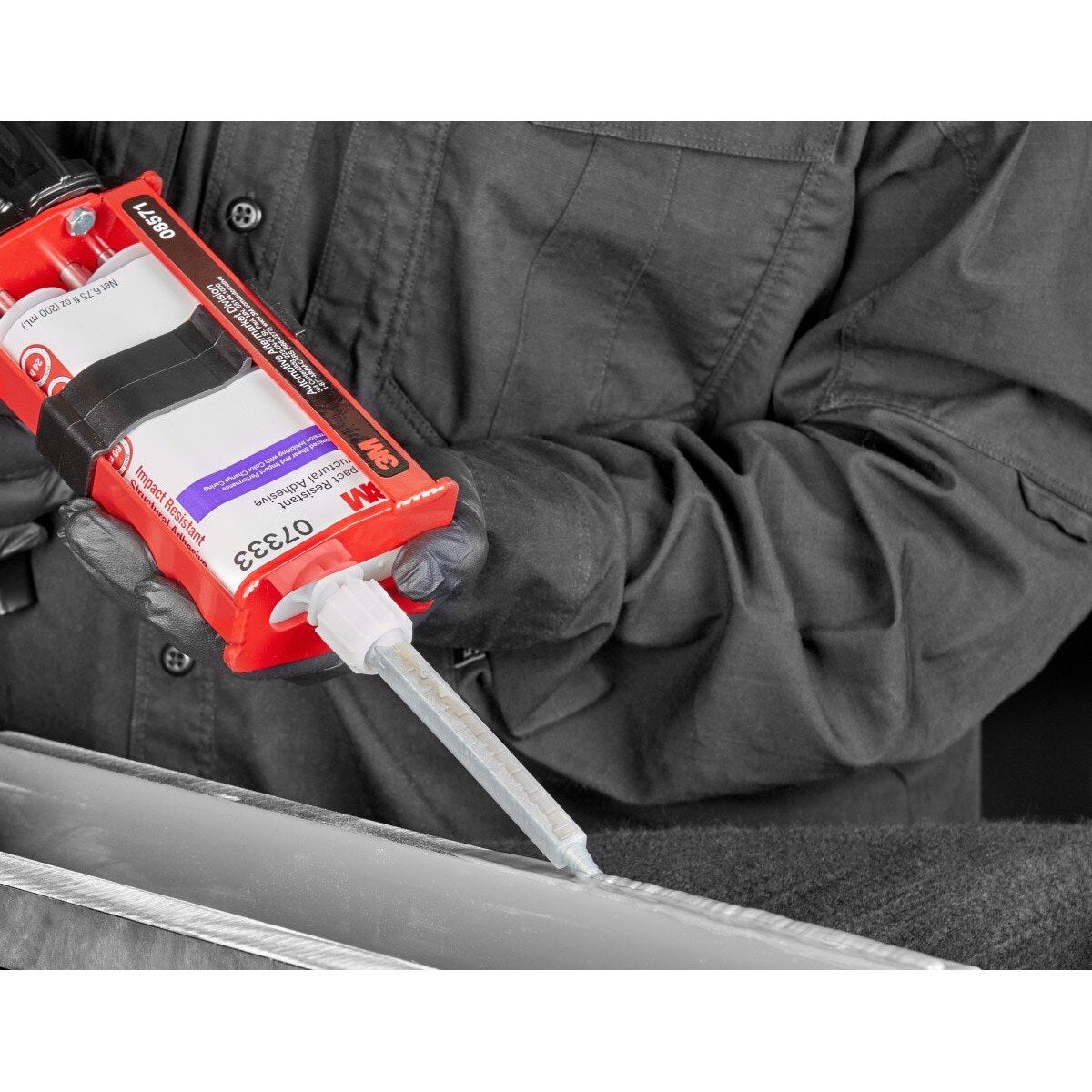 3M Impact Resistant Structural Adhesive, Two-Part Epoxy, Purple, 200 mL 6.75 fl oz Cartridge (07333) (7100273723)  - (6Pack) - 10