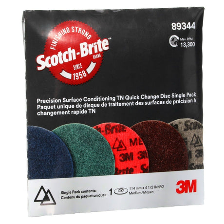 3M PN-DN Scotch-Brite Precision Surface Conditioning TN Quick Change Disc, Medium, 4-1/2 in (7100274538)  - (10 Pack) - 4