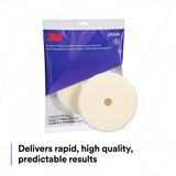 3M 34126 Hookit Random Orbital Foam Compounding Pad, Coarse, White, 6 in 150 mm (7100276845) (12 Pack) - 5