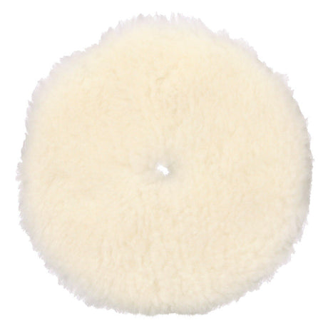 3M 34121 Hookit Random Orbital Medium Wool Compounding Pad, White, 5 in x 130 mm (7100276848) (12 Pack)