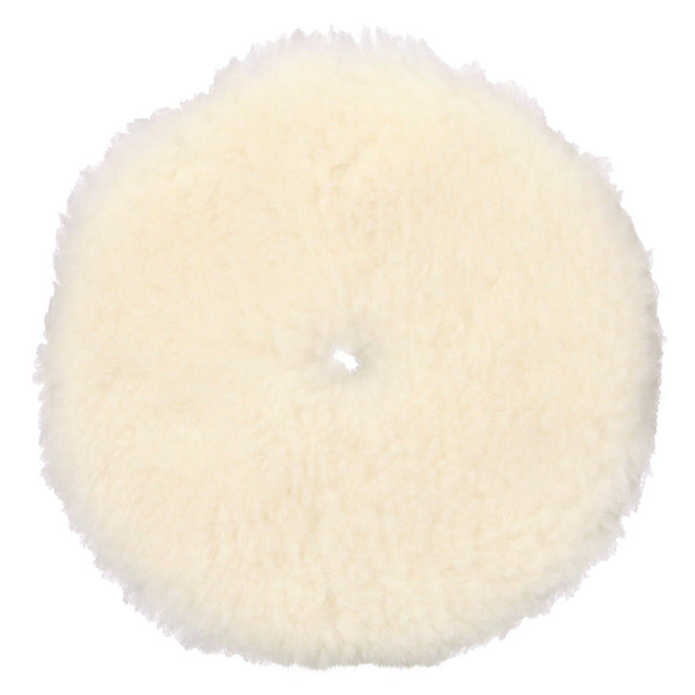 3M 34121 Hookit Random Orbital Medium Wool Compounding Pad, White, 5 in x 130 mm (7100276848) (12 Pack)