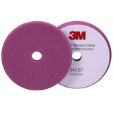 3M 34127 Hookit Random Orbital Foam Polishing Pad, Fine, Purple, 6 in 150 mm (7100276852) (12 Pack) - 3