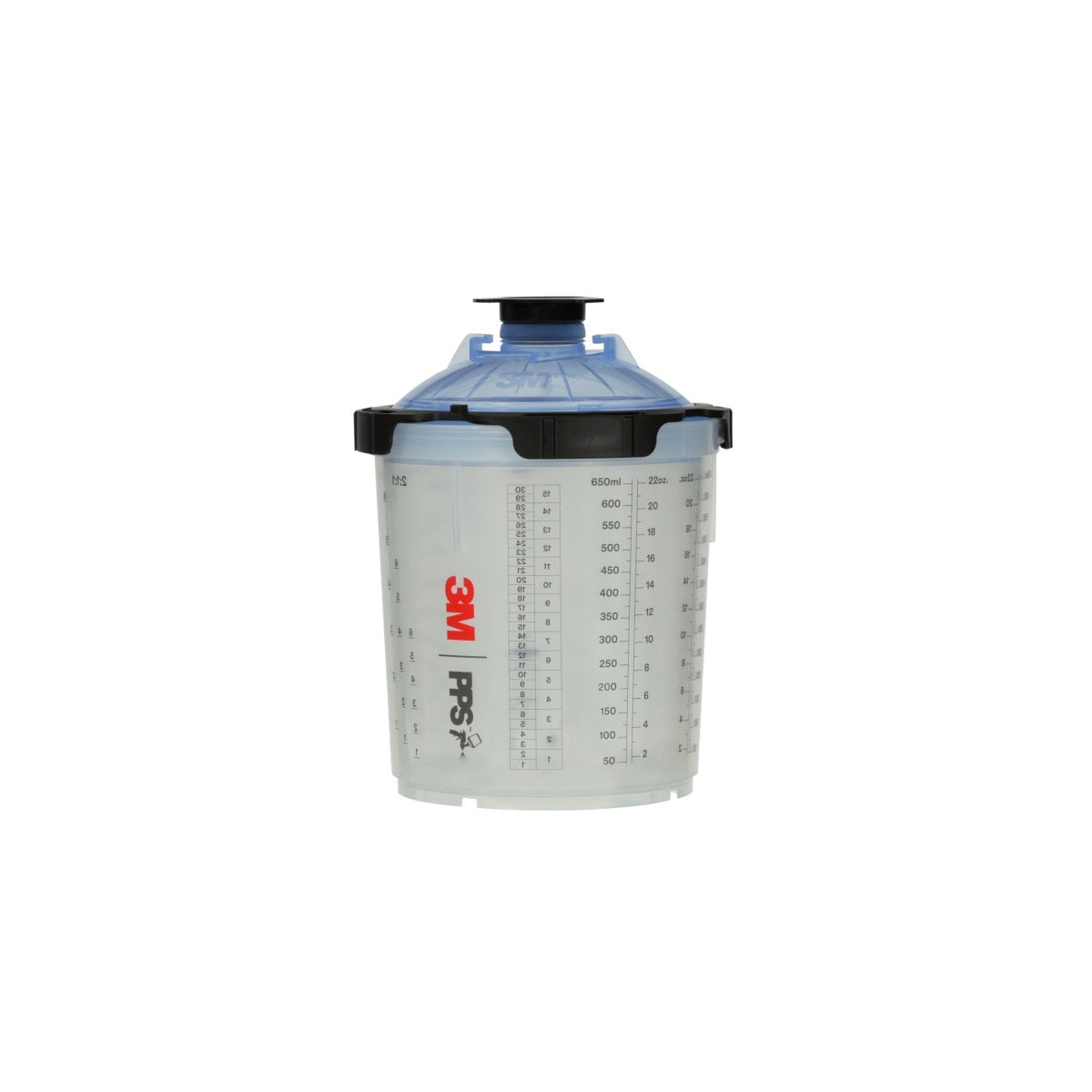 3M 26301 PPS Spray Cup System Kit, Standard, 22 oz, 650 mL, 125 Micron Filter (7100284556)