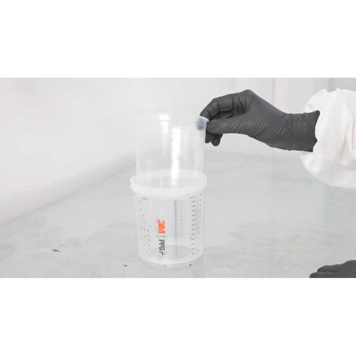 3M 26301 PPS Spray Cup System Kit, Standard, 22 oz, 650 mL, 125 Micron Filter (7100284556) - 10