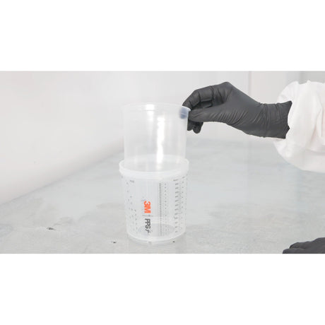 3M 26301 PPS Spray Cup System Kit, Standard, 22 oz, 650 mL, 125 Micron Filter (7100284556) - 10