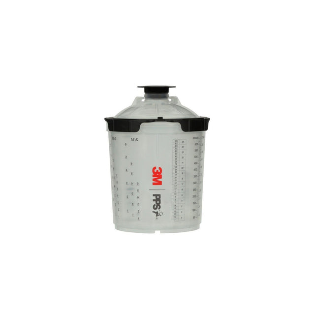 3M 26000 PPS Spray Cup System Kit Standard 22 oz 650 mL 200 Micron Filter Lids and Liners (7100284557)