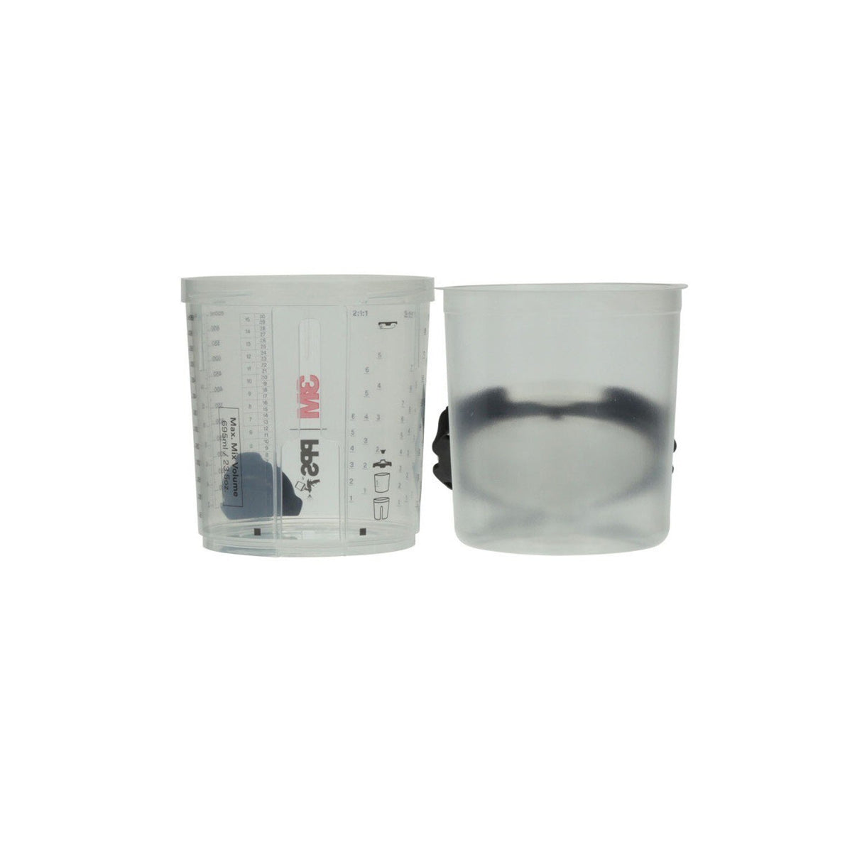 3M 26000 PPS Spray Cup System Kit Standard 22 oz 650 mL 200 Micron Filter Lids and Liners (7100284557) - 3