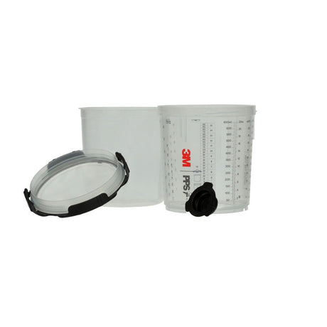 3M 26000 PPS Spray Cup System Kit Standard 22 oz 650 mL 200 Micron Filter Lids and Liners (7100284557) - 4
