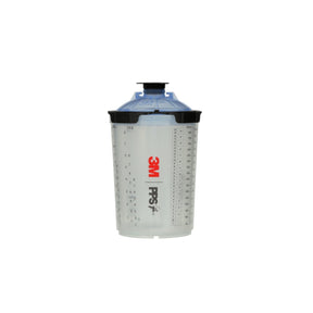 3M 26325 PPS Series 2.0 Spray Cup System Kit, Large, 28 fl oz, 125 Micron Filter, 1 Cup, 50 Lids and Liners, 32 Plugs (7100284561)
