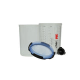 3M 26325 PPS Series 2.0 Spray Cup System Kit, Large, 28 fl oz, 125 Micron Filter, 1 Cup, 50 Lids and Liners, 32 Plugs (7100284561) - 4